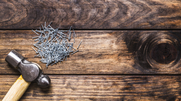 How to nail baseboards