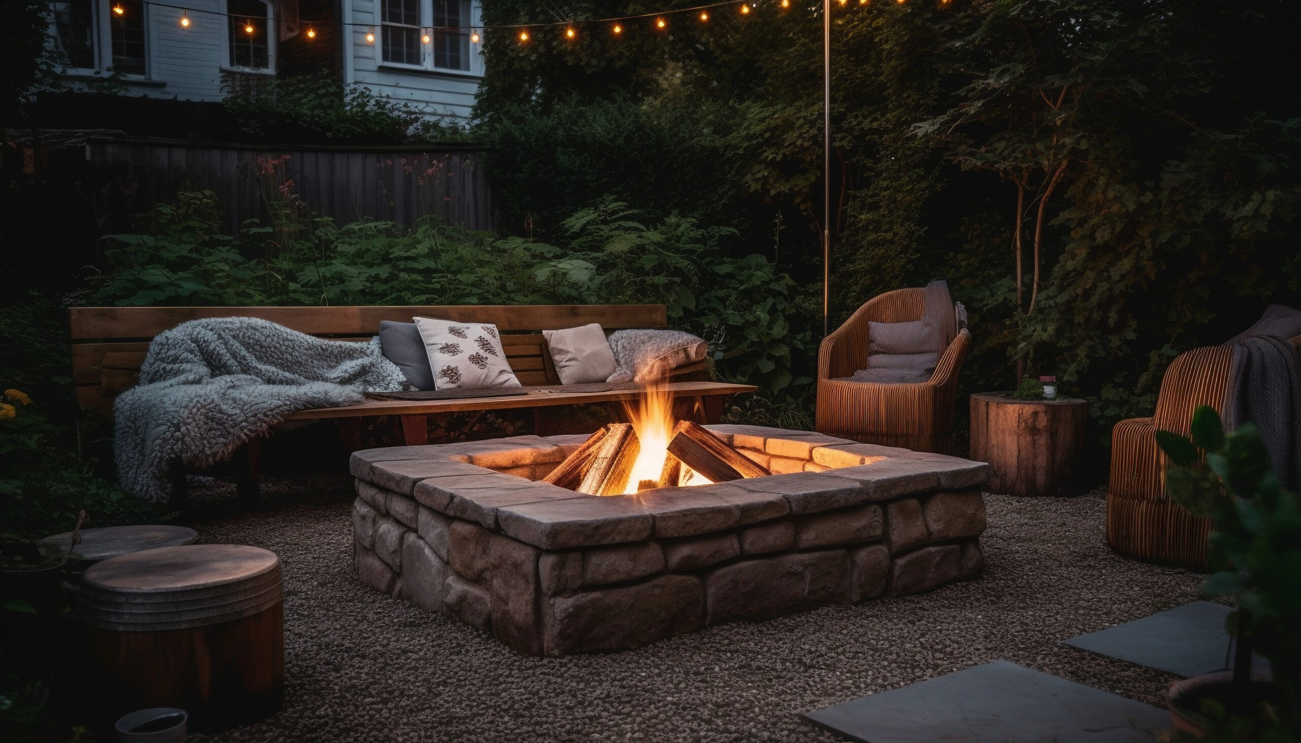 How to Build a Fire Pit to Transform Your Patio into a Backyard Oasis